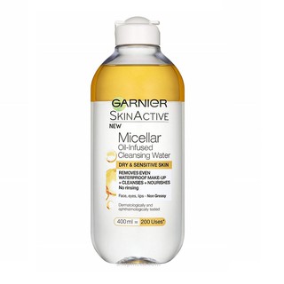 TẨY TRANG GARNIER SKIN ACTIVE 400ML MÀU VÀNG Pháp