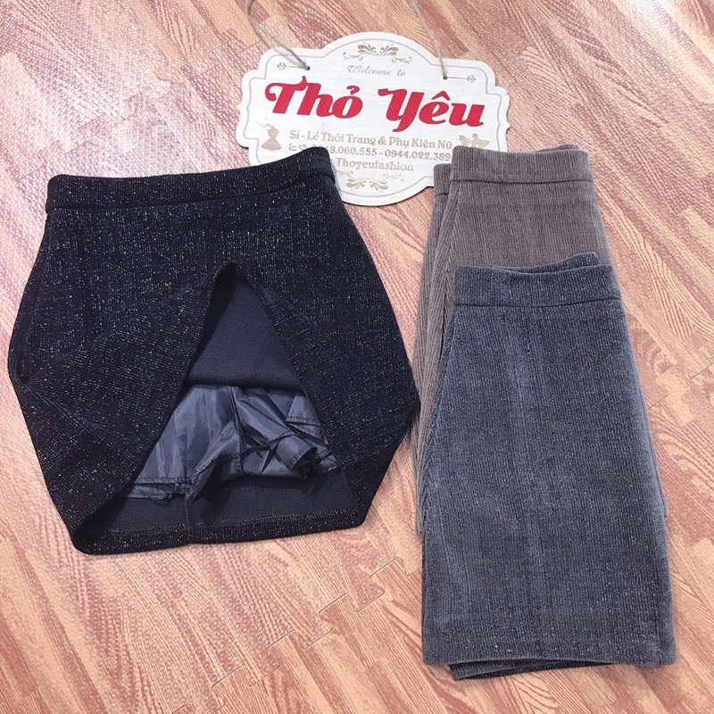 chân váy dạ kim sa dáng chữ A hàng QC | BigBuy360 - bigbuy360.vn