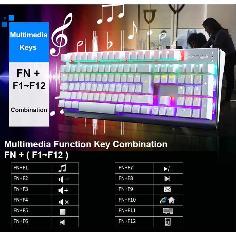 LANGTU M100 | Combo bàn phím cơ + chuột chơi game, Led RGB có 2 loại switch lựa chọn - BẢO HÀNH 12 THÁNG