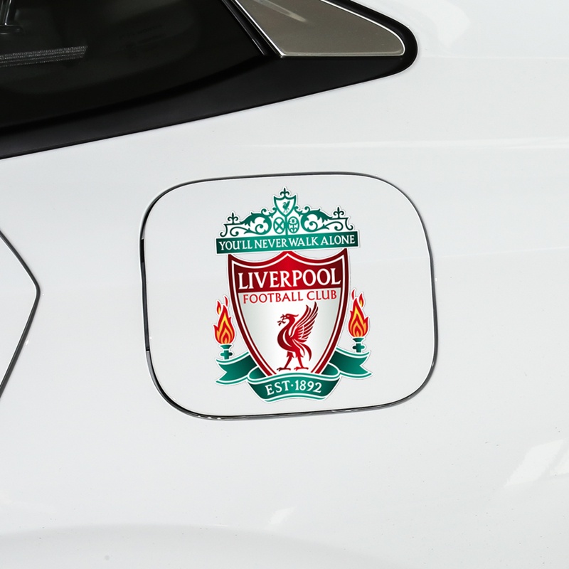 Miếng Dán Phản Quang In Logo Liverpool Độc Đáo Trang Trí Nắp Bình Xăng Xe Hơi / Laptop / Máy Tính Bảng /