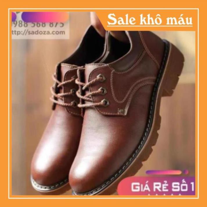 [Sale 3/3] Giày Tăng Chiều Cao Nam - FREESHIP - Giày Đốc Nam Da Bò Thời Thượng GNK114 Sale 11