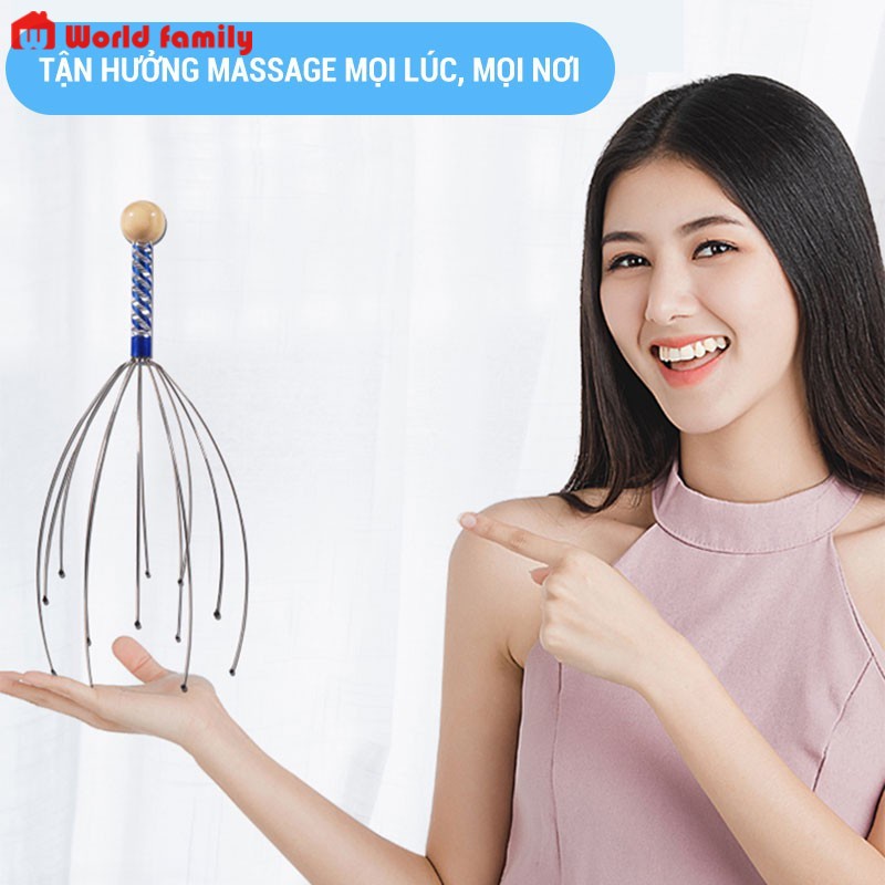 Dụng cụ massage da đầu, gãi đầu thư giãn thoải mái tiện dụng