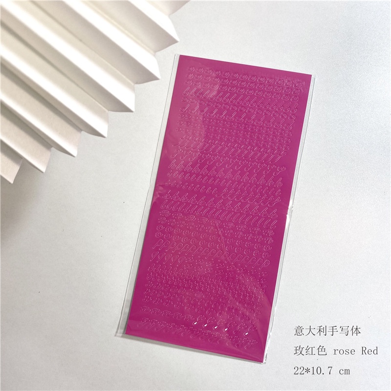 Nhãn dán trang trí kiểu chữ màu sắc đẹp mắt DIY