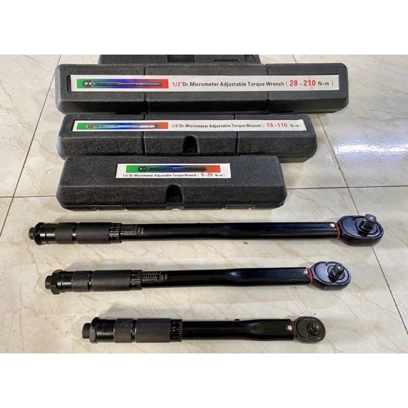 Tay cân lực,cần xiết lực ALONGTOOL đủ các kích cỡ 1/2-3/8-1/4 ( 28-210NM )