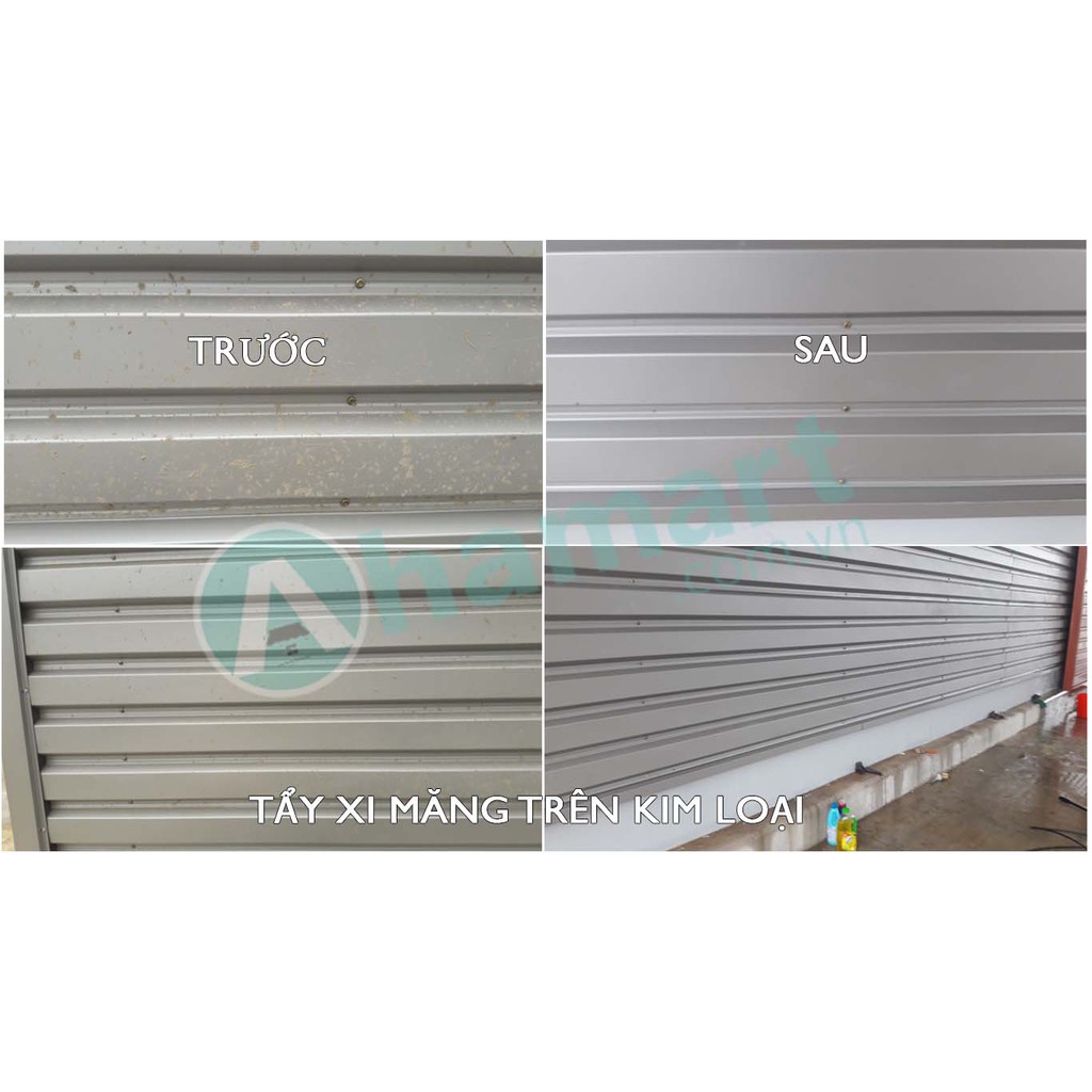 Hóa chất tẩy xi măng, tẩy rêu xanh, tẩy rỉ sét, ron gạch HT01 5L