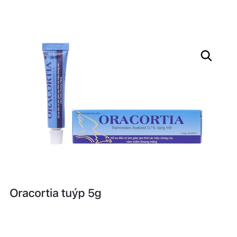 Oralcortia Bôi đẹn và nhiệt miệng tub 5g