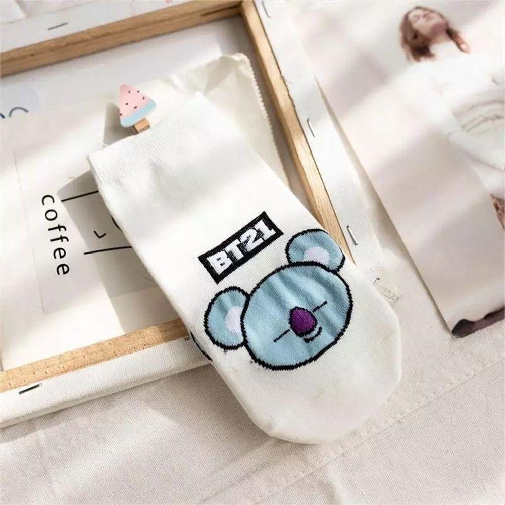 MELODG Tất Cotton Hoạ Tiết Hoạt Hình BT21 BTS