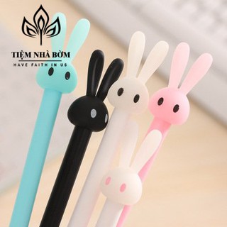 Bút hình thỏ con gel nước mực đen 0.5mm siêu dễ thương