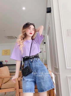 ÁO CROPTOP KÈM BRA