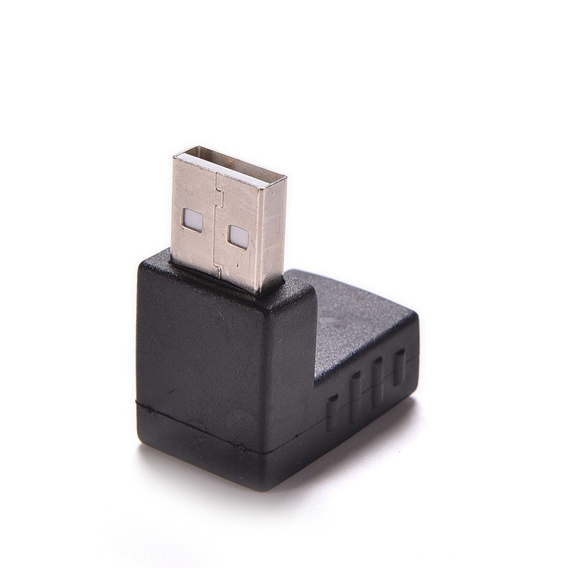 Đầu Nối Chuyển Đổi USB 2.0 Male Sang Female Góc 90 Độ