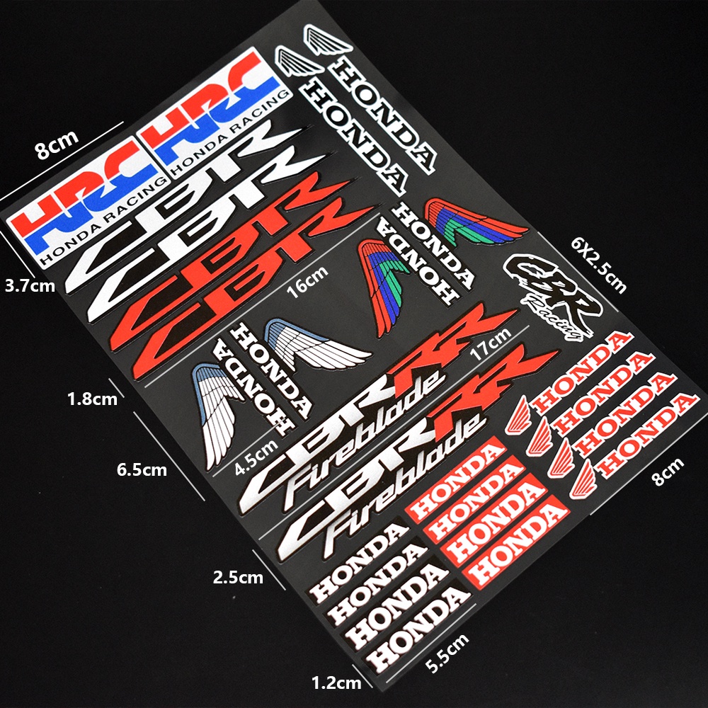 Miếng Dán Phản Quang Trang Trí Bình Xăng Xe Mô Tô honda cb500 cbr300r cb300f cbr150 cbr500r