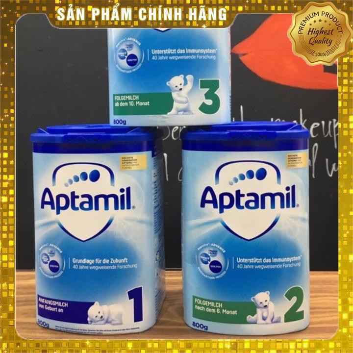 (Hàng chính hãng) Sữa Aptamil Xanh mẫu mới số 1,2,3 Đức xách tay