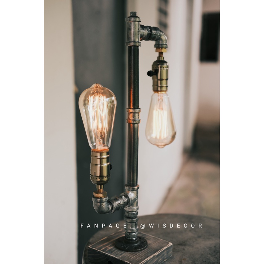 Đèn Decor - Đèn Ống Nước Trang Trí Bóng Sợi Đốt Edison - The Cactus Lamp