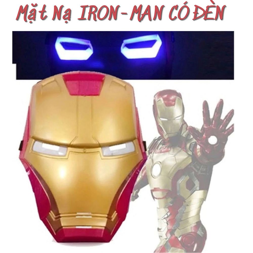 Mặt nạ trung thu hóa trang halloween phát sáng người sắt