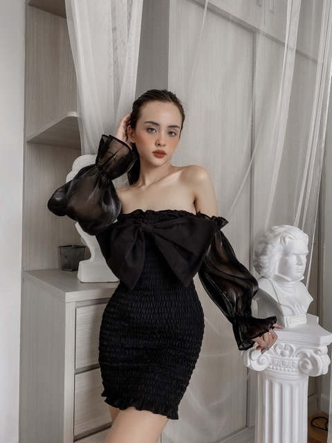 Đầm nhún nơ Baby | BigBuy360 - bigbuy360.vn