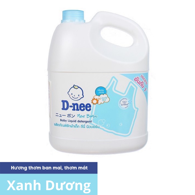 Nước giặt quần áo em bé Dnee Can 3000ml cho bé