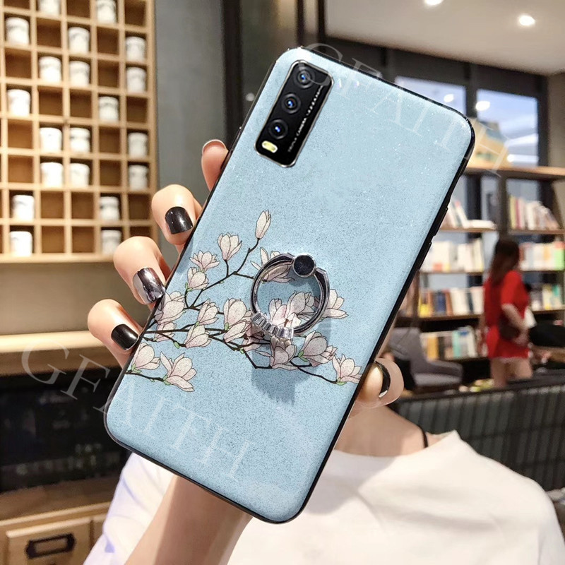 Ốp điện thoại đính kim tuyến họa tiết hoa cho Samsung Galaxy A32 5g 4g A52 A72 ốp lưng A12 A42 A02 A02S M12 New 2021 A03S