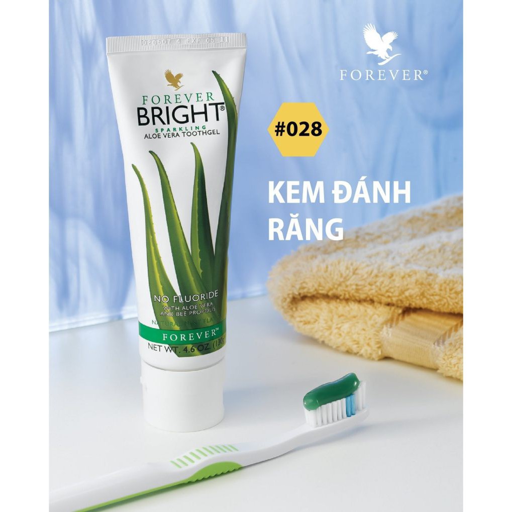 ⚡[CHÍNH HÃNG]⚡Kem đánh răng FOREVER 130g (4.6 OZ.)  - Forever Bright Toothgel - Kem đánh răng cho cả trẻ em và người lớn