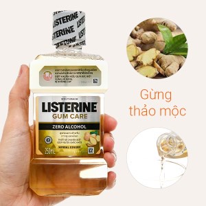 Nước súc miệng giúp nướu chắc khỏe Listerine Gum Care