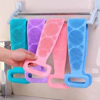 Dây Tắm Chà Lưng 2 mặt Bằng Silicone mẫu mới tiện lợi (giao màu ngẫu nhiên)