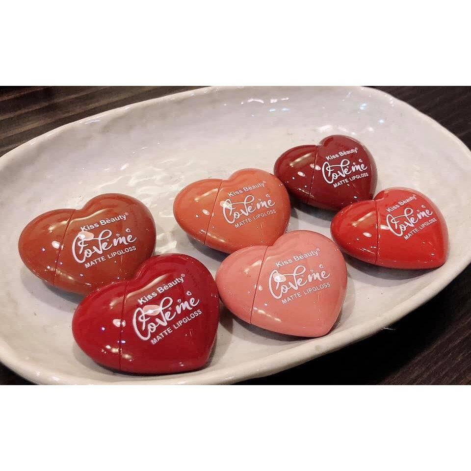 Son Kem Lì Kiss Beauty Trái Tim Love Me 7870 xinh yêu màu hot Auth nội địa sỉ tốt - GIÁ GỐC 12 | BigBuy360 - bigbuy360.vn