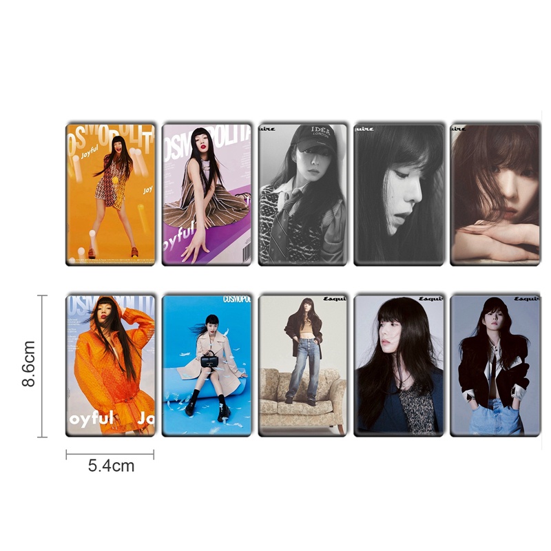 flowersqueen Set 10 Thẻ Hình Dán In Chữ Red Velvet The ReVe Festival 2022