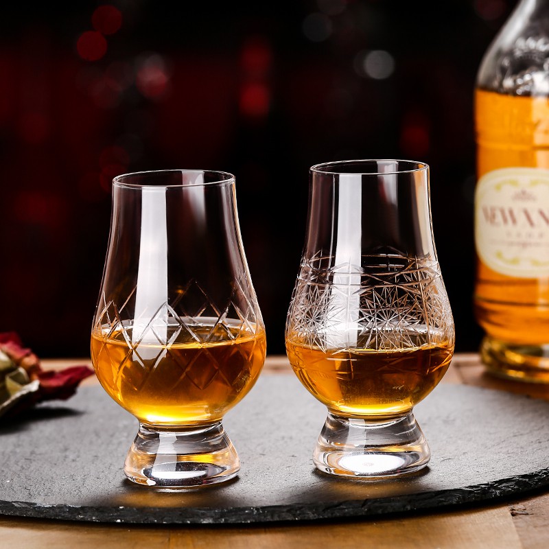 Ly Tasting Thử Trạm Khắc Họa Tiết - Whisky Tasting Glass