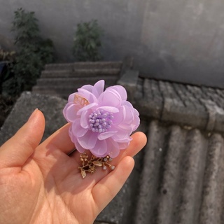 Hoa cài áo handmade cao cấp hoa cúc voan nhỏ xinh- cài vest, sơ mi