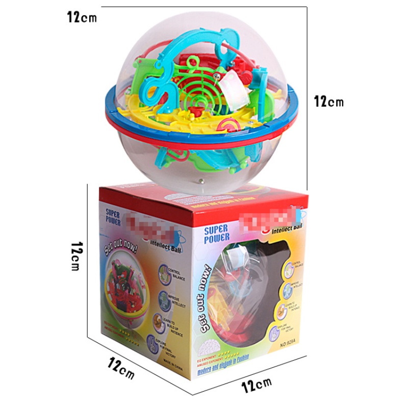 Quả Bóng Mê Cung 3D Có Thể Xoay 100 Bước Cho Trẻ Em