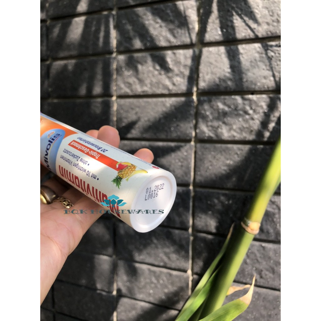 [ HÀNG ĐỨC ] Ống 20 Viên Sủi Vitamin C và MultiVitamin Das Gesunde Plus | Thế Giới Skin Care