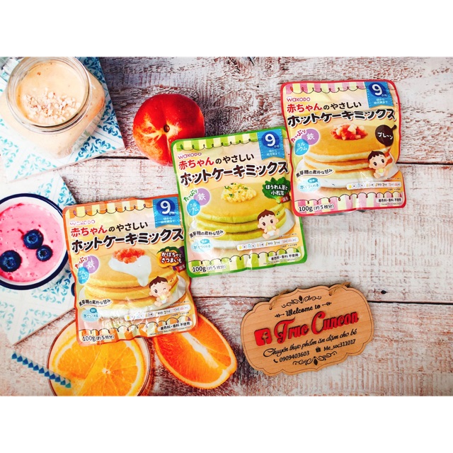 ☀BỘT LÀM BÁNH PANCAKE WAKODO CHO BÉ TỪ 9 THÁNG