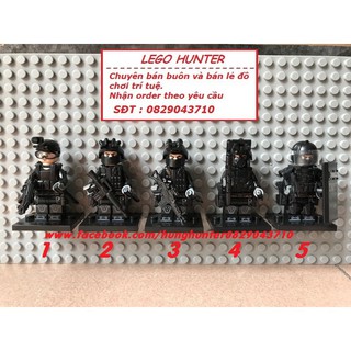 Lego SWAT Minifigures Lính đặc nhiệm custom bán lẻ ( hàng Moc lắp sẵn )