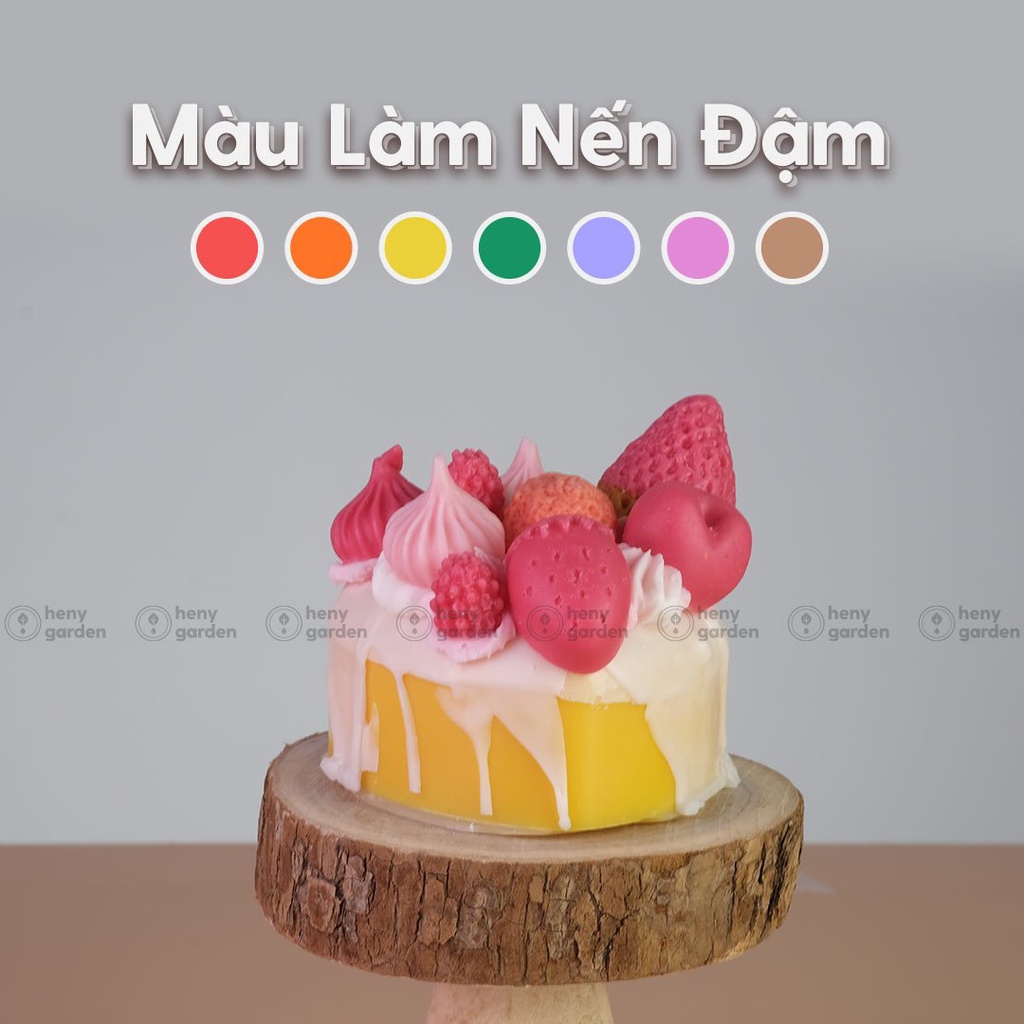 Màu Làm Nến Lên Màu Chuẩn Nguyên Liệu Dùng Làm Nến Thơm Trang Trí Heny Garden