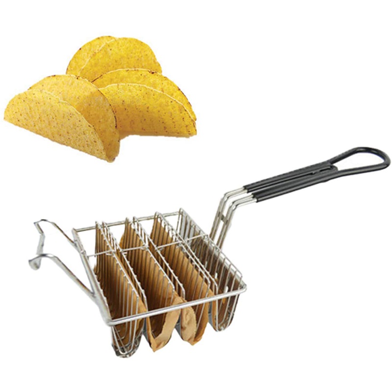 Bộ Nồi Chiên Taco Vỏ Taco Kèm 4 Nắp Đậy Và Tay Cầm Đứng