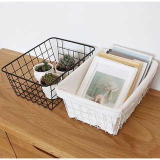 Giỏ sắt đựng đồ lót vải canvas cao cấp (có ảnh thật)