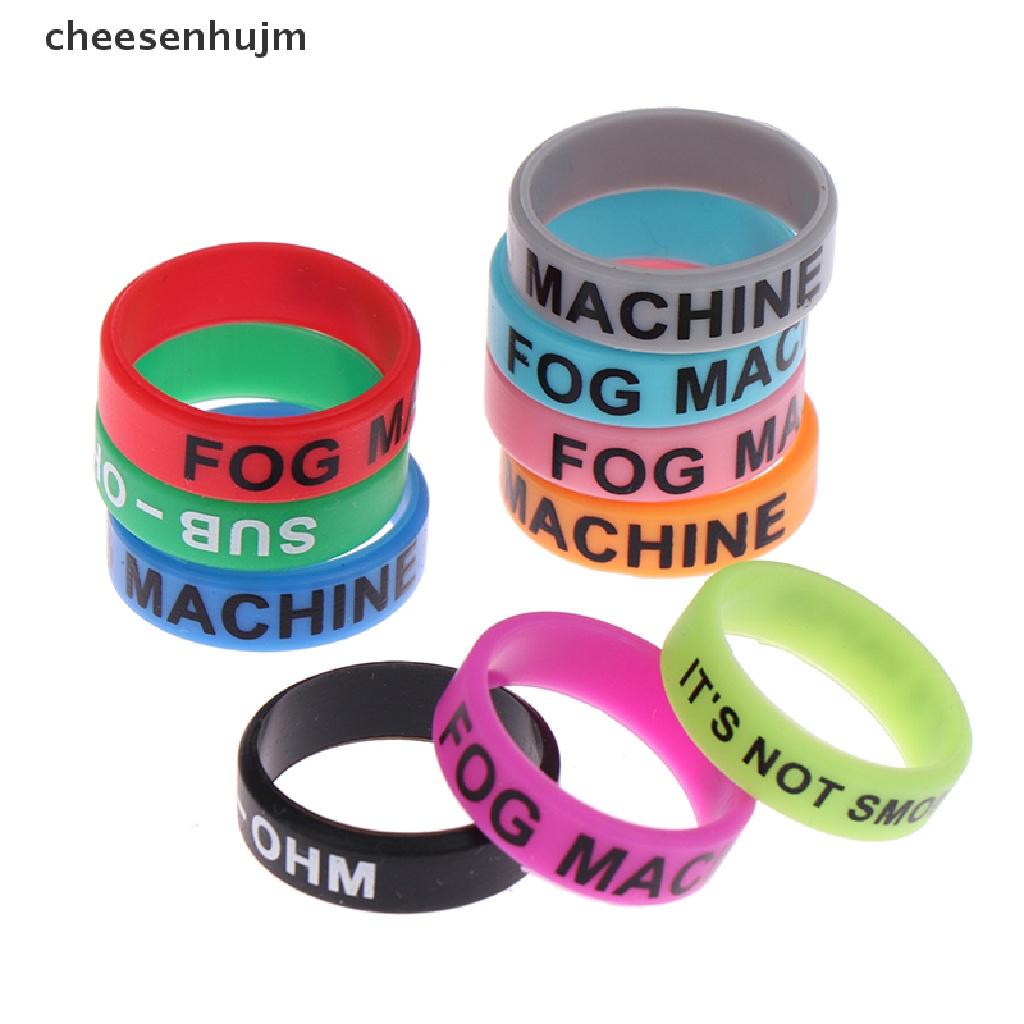 Set 10 Vòng Cao Su 22mm Trang Trí Tông Đơ / Kẹp Tóc Chống Trượt