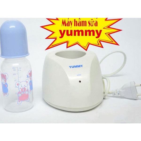 Máy hâm sữa Yummy 18A không cần nước, kèm bình tiện lợi. Bảo hành 6 tháng