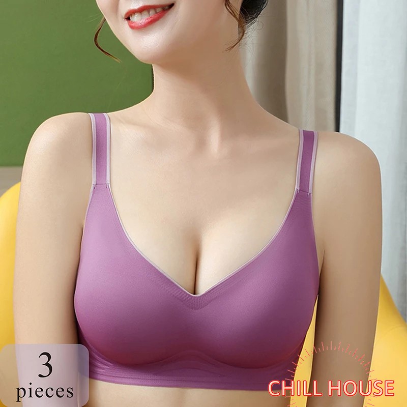 Áo Lót Đúc Su Không Gọng Đệm Mỏng Hỗ Trợ Nâng Đẩy Ngực - A 28 - CHILL HOUSE