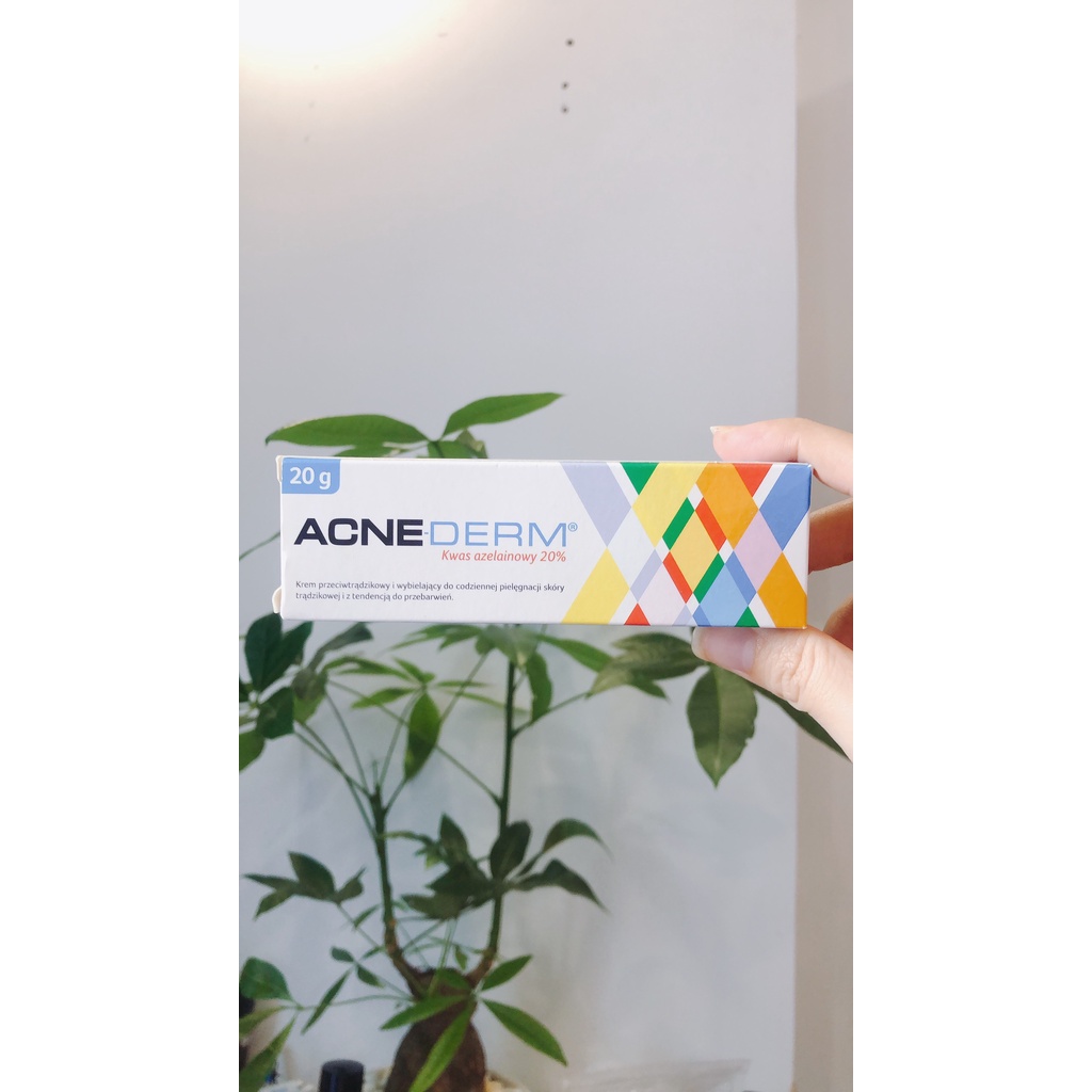 Kem Acnederm Giảm Mụn Làm Trắng Da Acne Derm 20% Axit Azelaic 20g