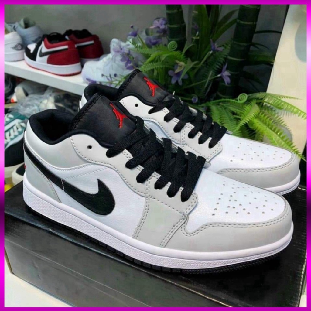 [FREE SHIP] [FREE SHIP] Giày Thể Thao JORDAN 1 low màu xám , giày sneaker jodan jd 1 xám chỉ đỏ thấp cổ , giày thể thao | BigBuy360 - bigbuy360.vn