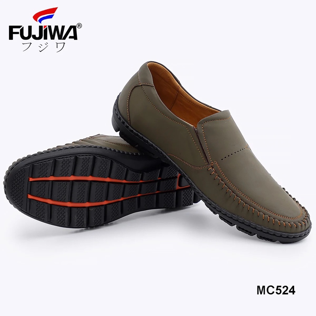 Giày Lười Nam Da Bò FUJIWA - MC524. Đế Giày Là Cao Su Thiên Nhiên, Đế Cao 3cm. Có Size:  38, 39, 40, 41, 42, 43