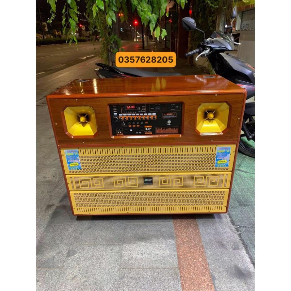 Loa kéo Bose 7125 vân gỗ cao cấp - Loa kéo tủ nằm 4 tất đôi công xuất lớn bo mạch Echo rev