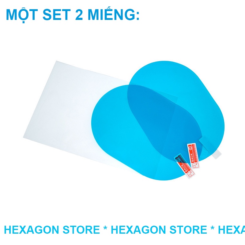 Bộ 2 Miếng Dán Kính Chống Đọng Nước, Sương Mờ Xe Ô Tô Xe Hơi
