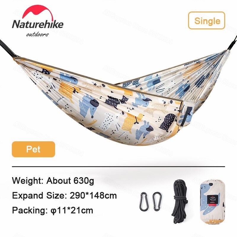 Võng du lịch gấp gọn siêu nhẹ họa tiết Naturehike NH21DC004