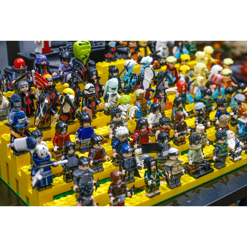 Mô hình lego minicos Naruto các nhân vật minifigures Kakashi, Madara lục đạo, Sasori, Guy, Lee...