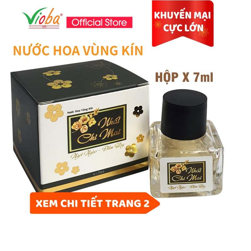 Nước hoa vùng kín Nhất Chi Mai của Vioba Khử mùi hôi, mùi khó chịu vùng kín, tạo hương thơm quyến rũ, lọ 7ml