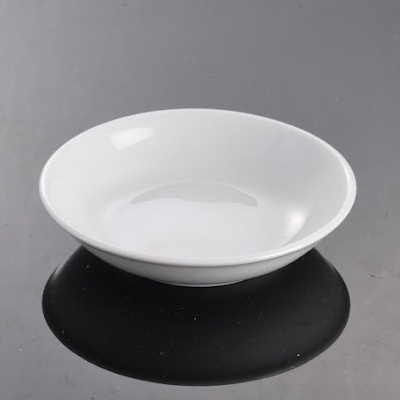Dĩa chấm sứ trắng