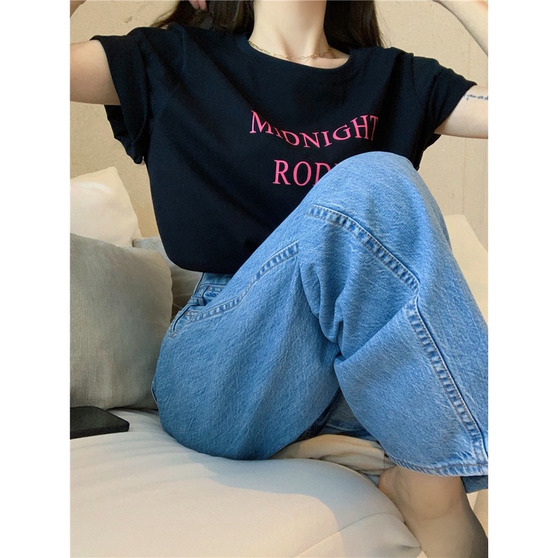 Áo Thun Nữ Ngắn Tay In Chữ Thời Trang | BigBuy360 - bigbuy360.vn