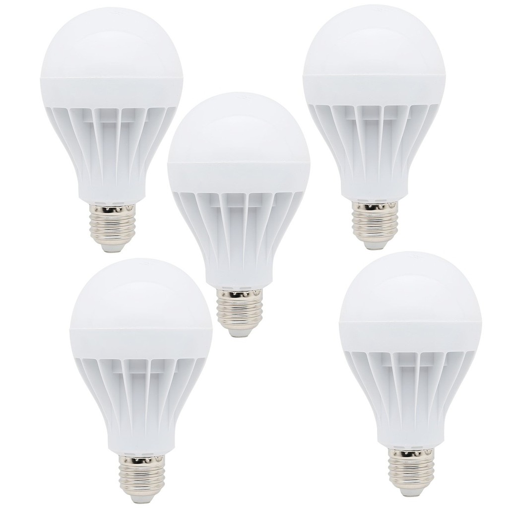 Bộ 5 Bóng Đèn LED 12W Tròn Siêu Tiết Kiệm