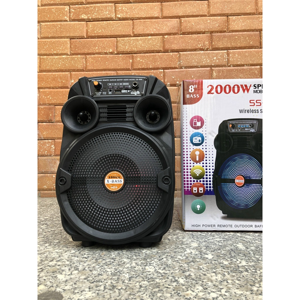 Loa  hát karaoke mini SPEAKER SS-888.Âm thanh cực chất, bass cực hay